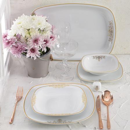 different types of porcelain dishes set