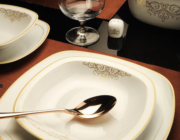 Square Porcelain Dinnerware Sets for sale