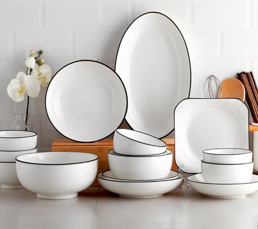 White Porcelain Dishware Manufacturing