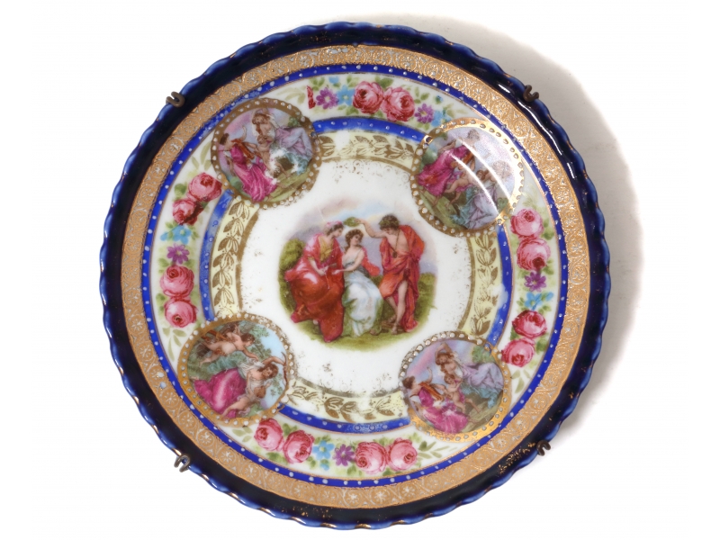 antique porcelain plates purchase price + photo