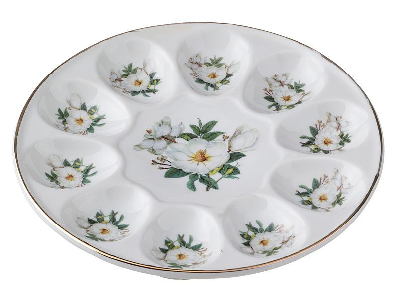 porcelain plate in oven
