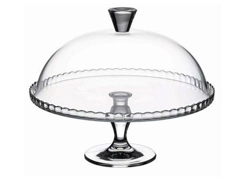 glass bowl with stand