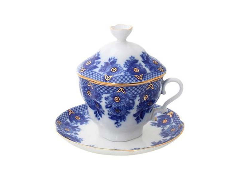 porcelain cup with lid
