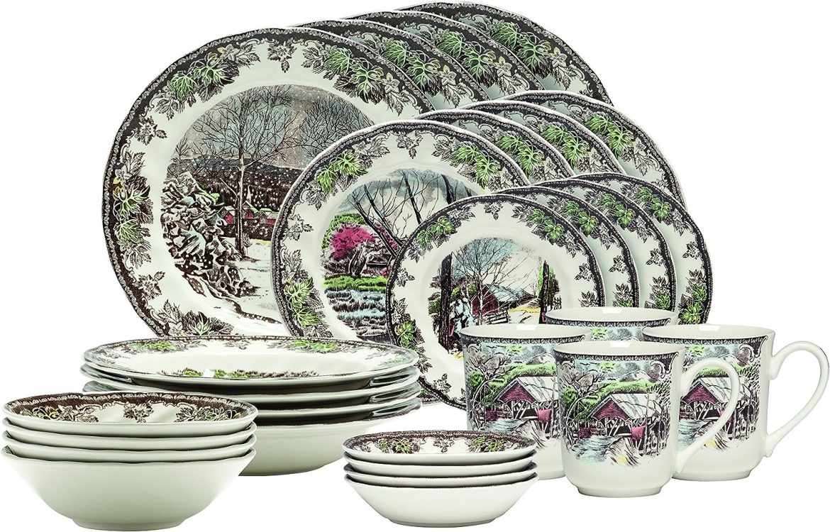 porcelain set dishes purchase price + photo